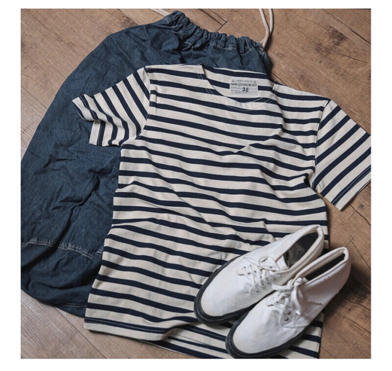Bronson Retro Striped T-Shirts Retro Short Sleeve Mens Tee Marine Sailors Shirts Bronson Retro Striped T-Shirts Retro Short Sleeve Mens Tee Marine Sailors Shirts