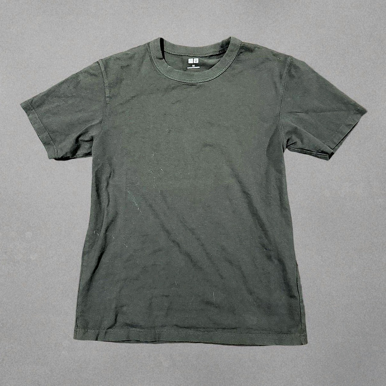 Uniqlo U Crew Neck Tee Dark Green T-Shirt Men\'s M Uniqlo U Crew Neck Tee Dark Green T-Shirt Men\'s M