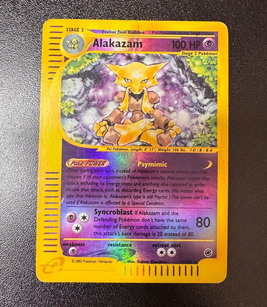 Expedition - Alakazam - 1/165 - Reverse Holo - Vintage Expedition - Alakazam - 1/165 - Reverse Holo - Vintage