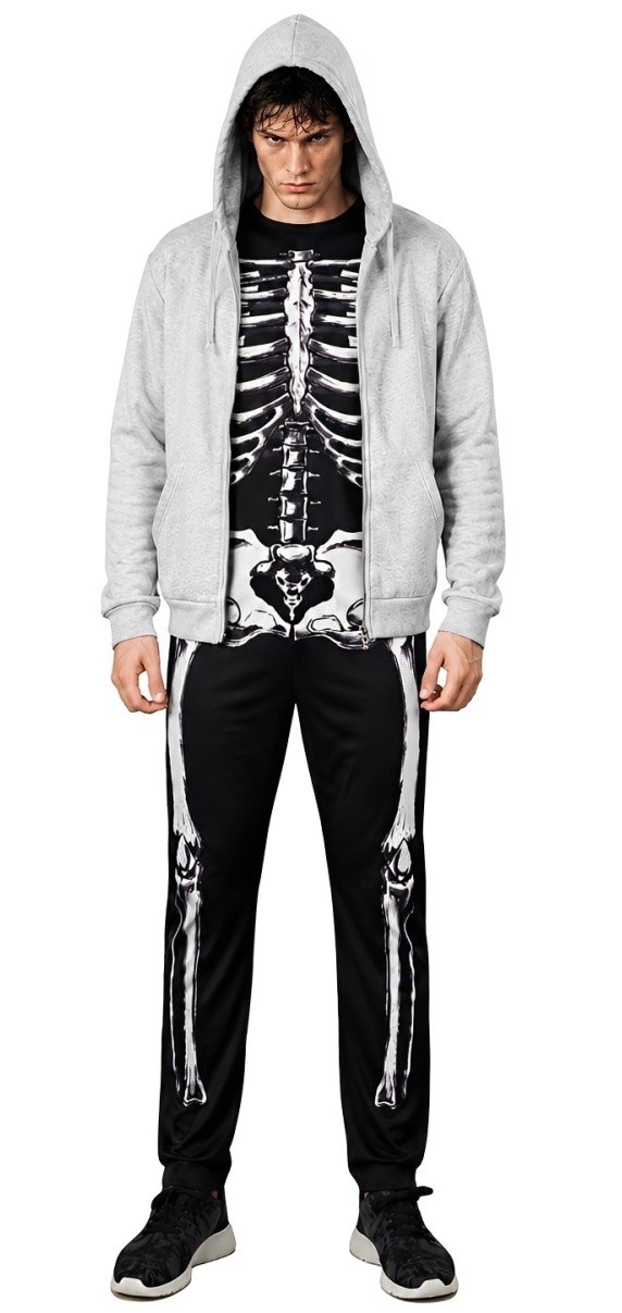 Donnie Darko Skeleton SET (Suit + Hoodie) Coat Adult Costume Halloween Jumpsuit Donnie Darko Skeleton SET (Suit + Hoodie) Coat Adult Costume Halloween Jumpsuit