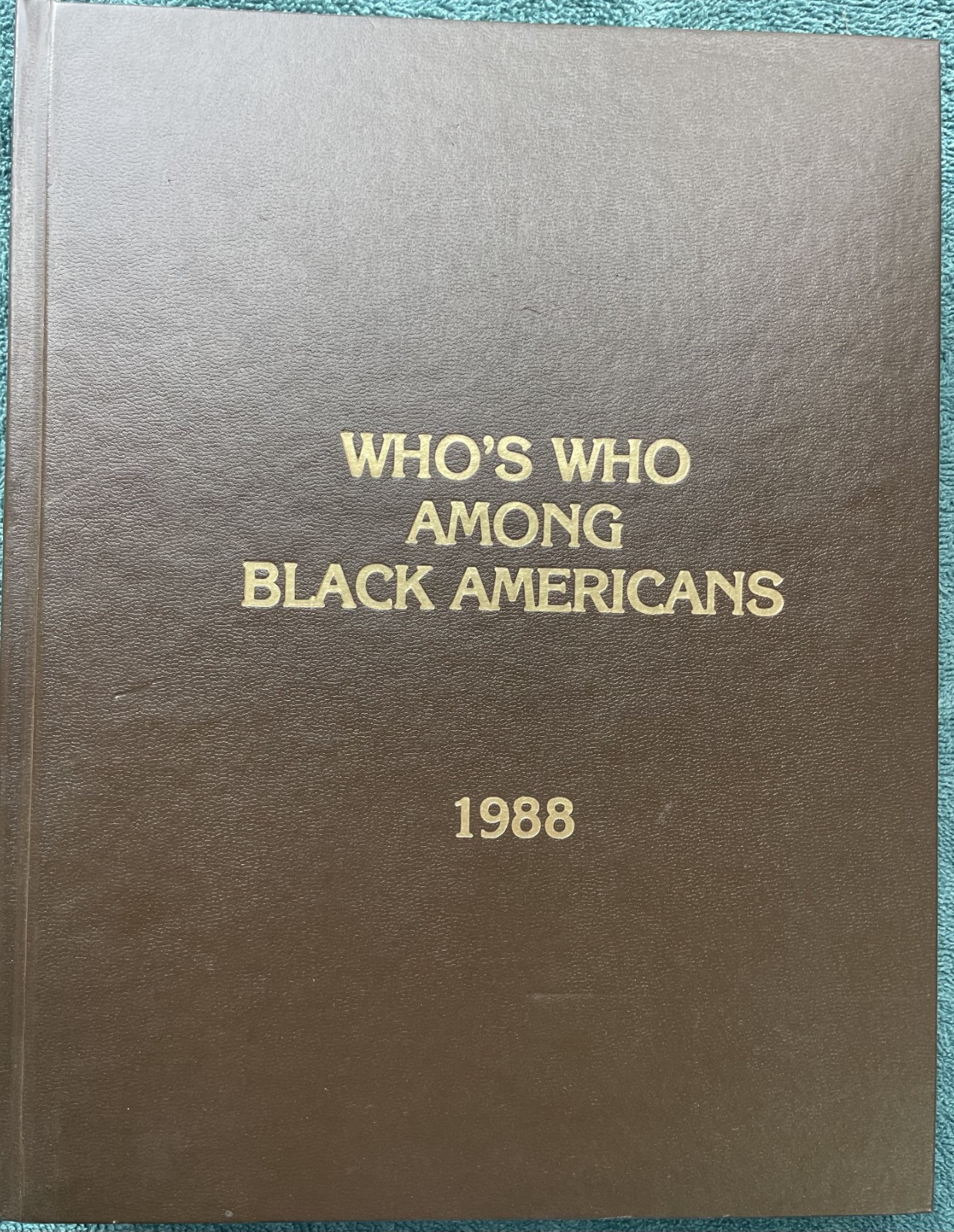 Who's Who Among Black Americans 5th Edition, 1988. 0-930315-26-X Who's Who Among Black Americans 5th Edition, 1988. 0-930315-26-X