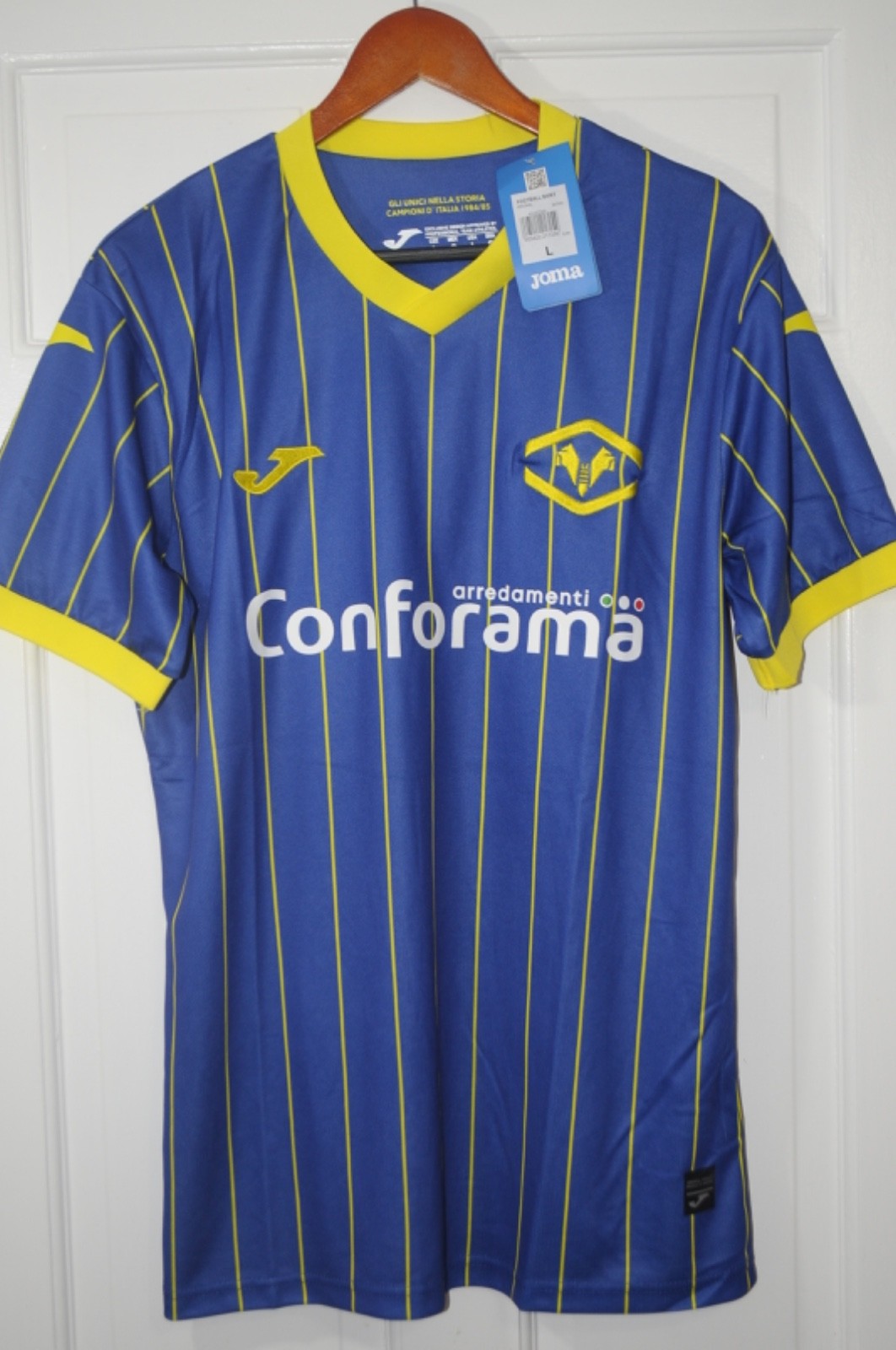 Hellas Verona Jersey 2024/2025 Football Soccer Shirt Mens Maglia Size L Adult 