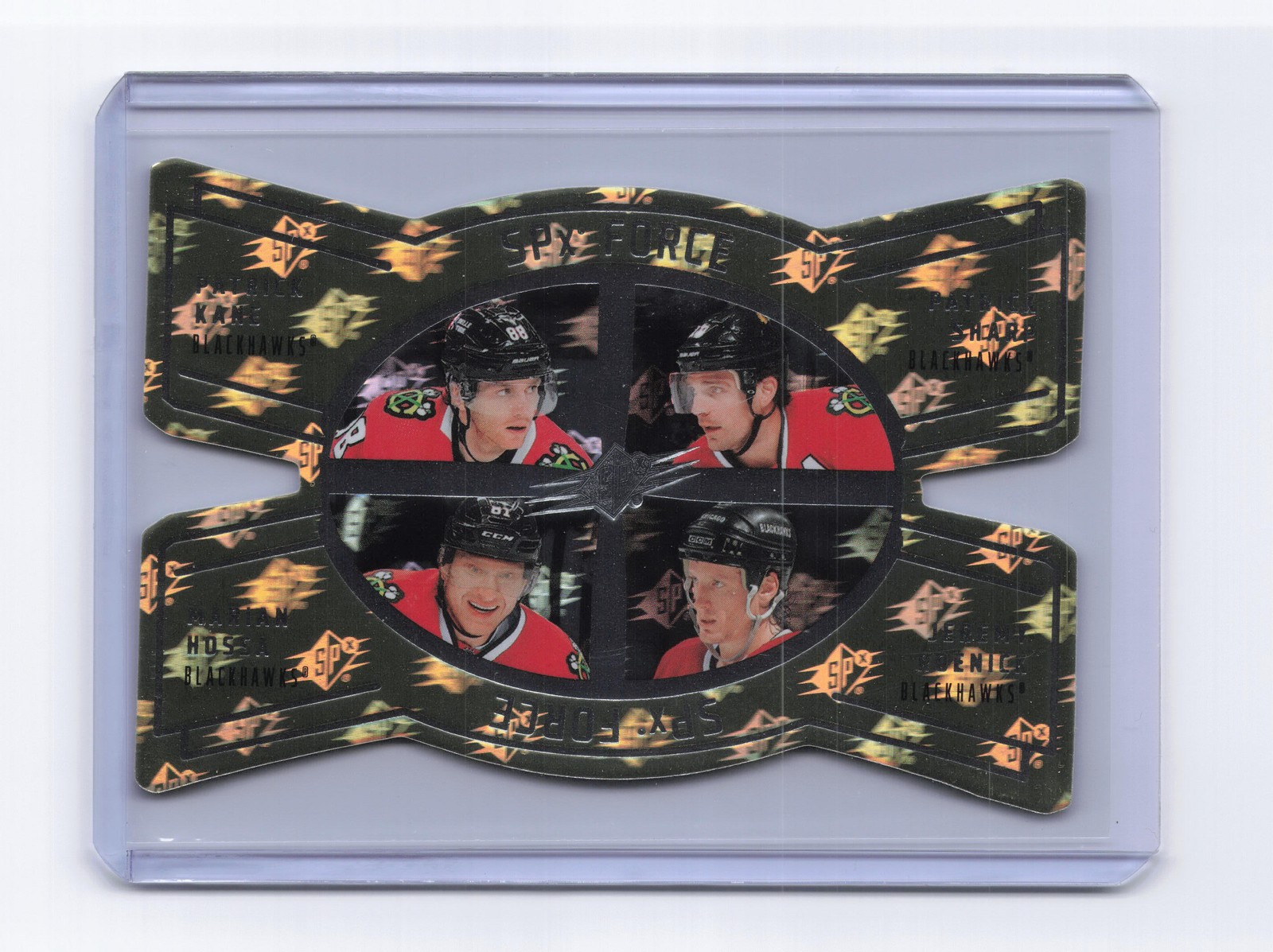 2025-26 SPx Jeremy Roenick/Patrick Kane/Patrick Sharp/Marian Hossa Force 2025-26 SPx Jeremy Roenick/Patrick Kane/Patrick Sharp/Marian Hossa Force