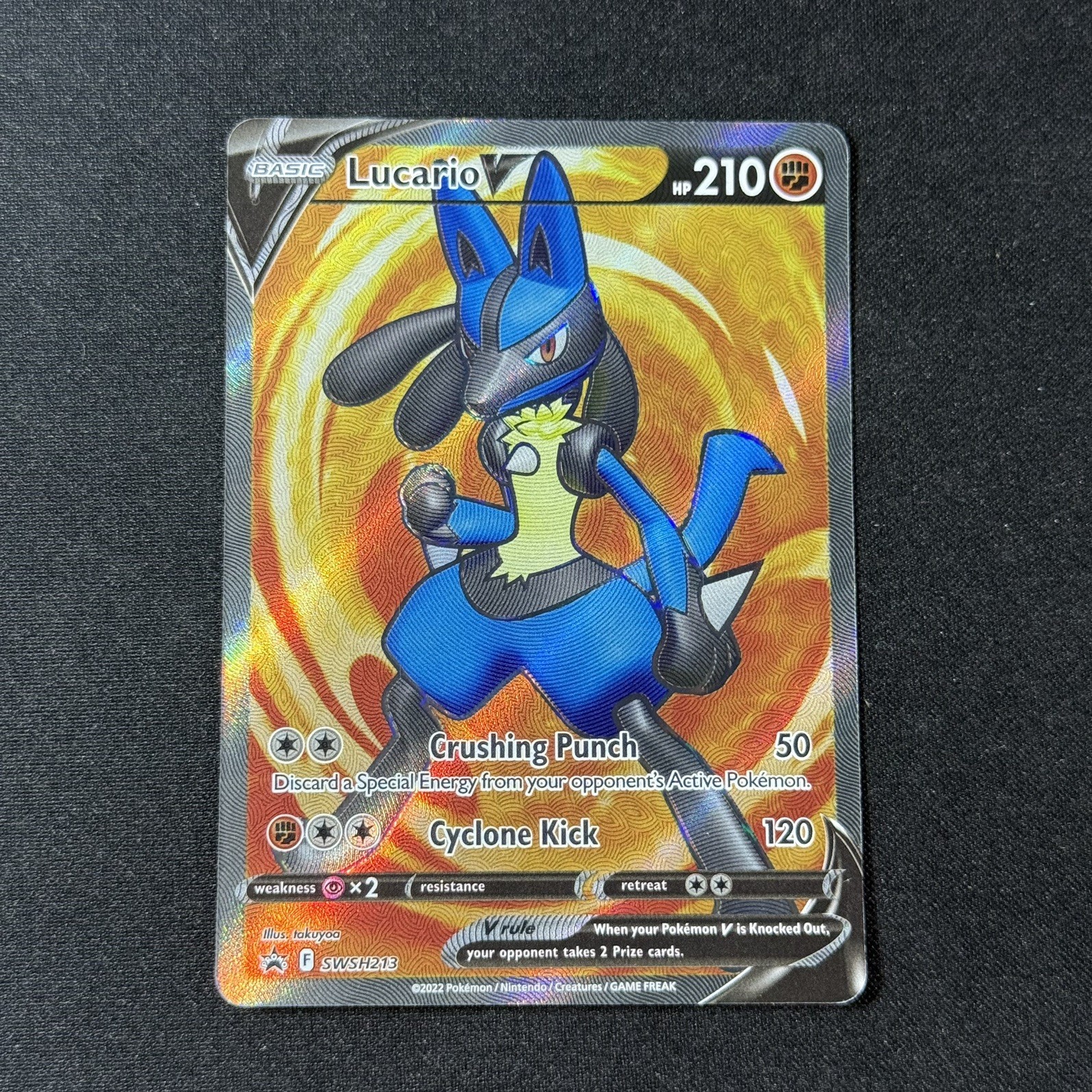 Pokemon TCG Lucario V SWSH213 Promo Holo SWSH Sword & Shield ENG 210 HP NM