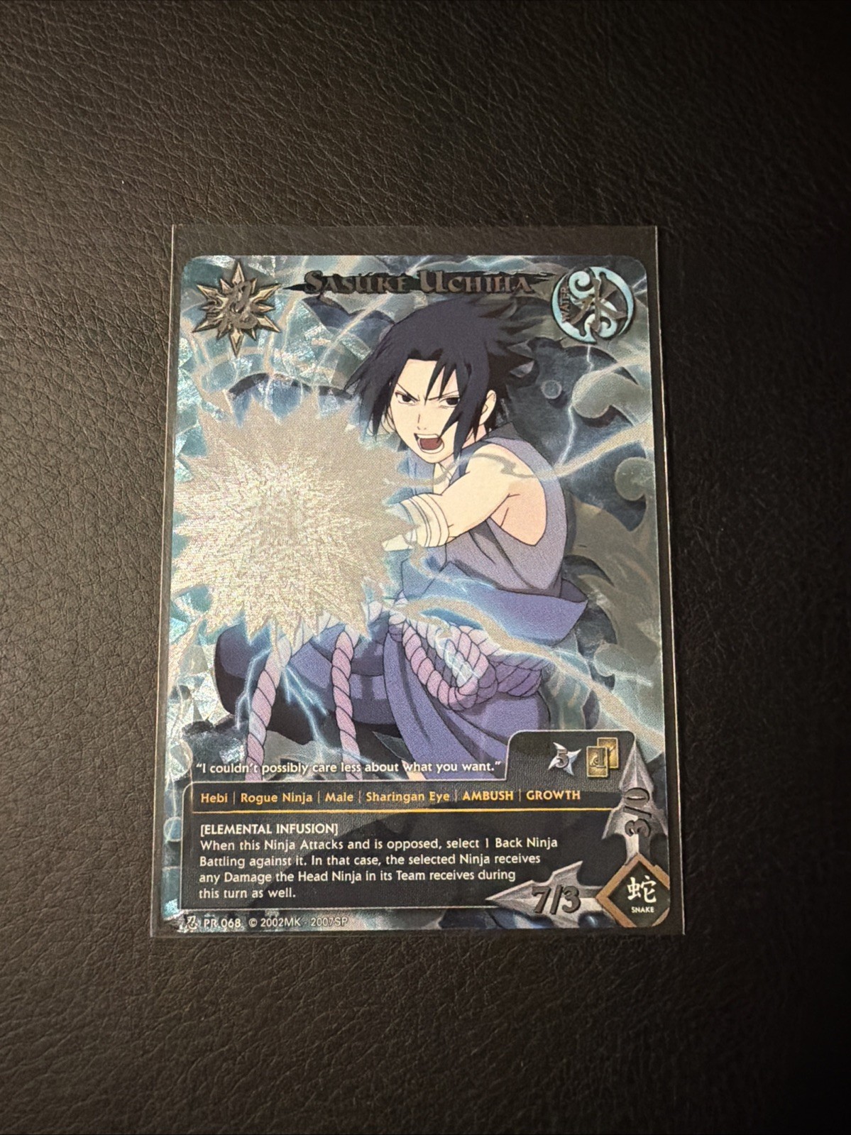 2011 Naruto Ccg Promo PR068 Sasuke Foil Shonen Jump Manga NM-MINT Rare Limited