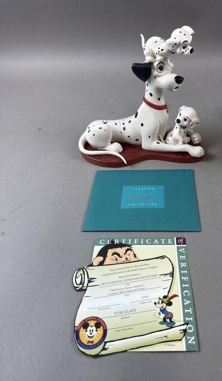 WDCC Disney 101 Dalmatians Proud Pongo Figurine 1996 Disneyana COA Box MINT WDCC Disney 101 Dalmatians Proud Pongo Figurine 1996 Disneyana COA Box MINT
