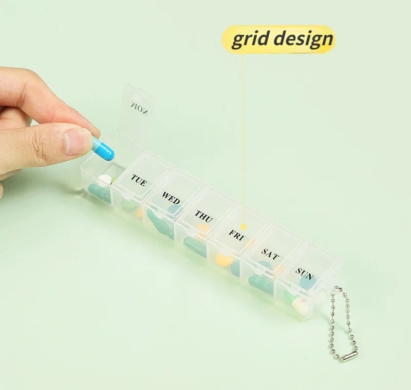 7 DAY PILL BOX HOLDER TABLET CONTAINER ORGANISER DISPENSER STORAGE VITAMIN