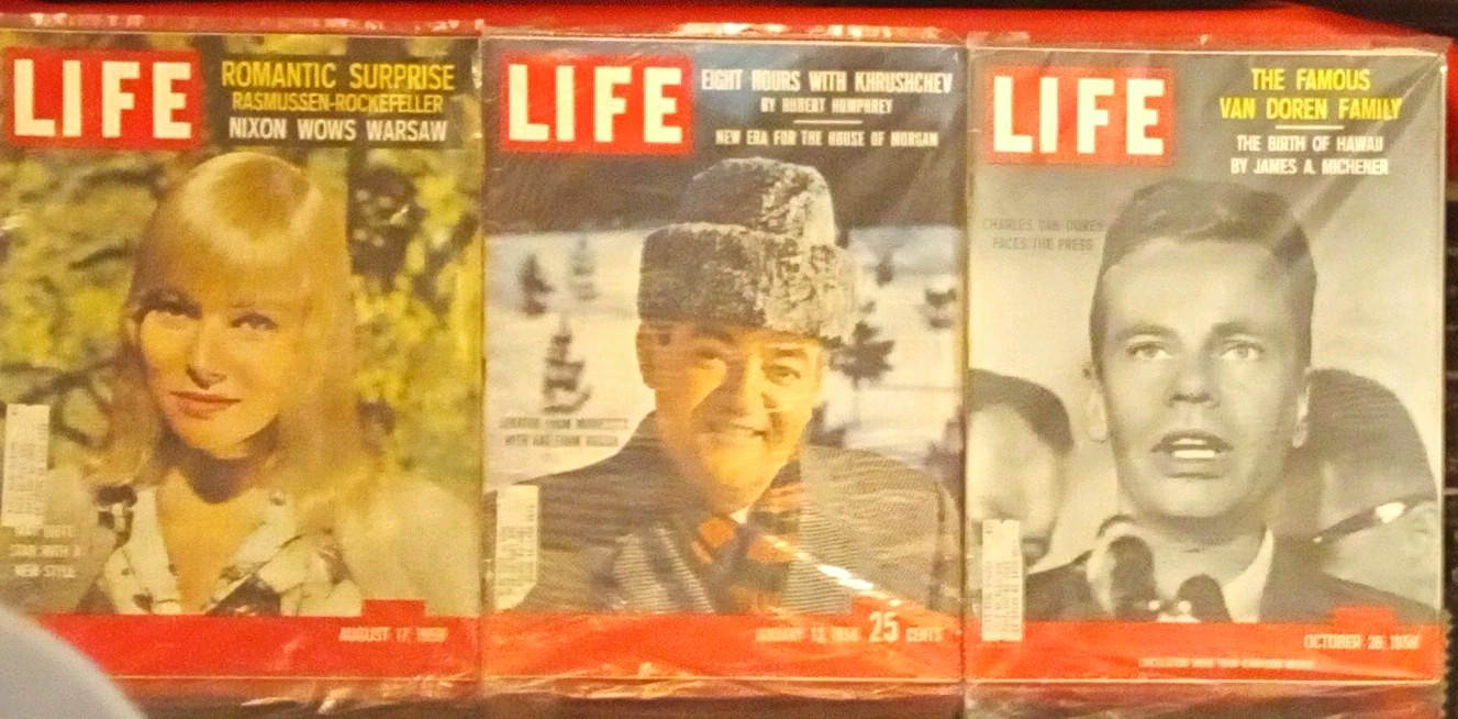 LIFE Magazine 1959 Trio: Jan 12, Aug 17, Oct 26