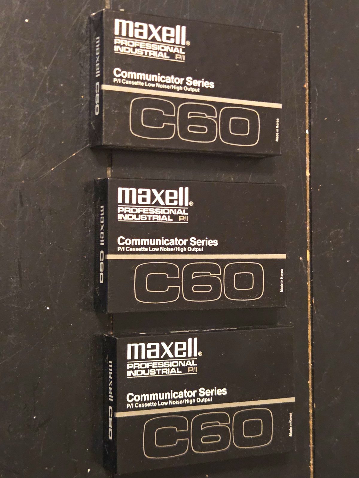 Maxell Communicator Series C60 Recordable Audio Cassette Tape Lot of 3 NOS NEW
