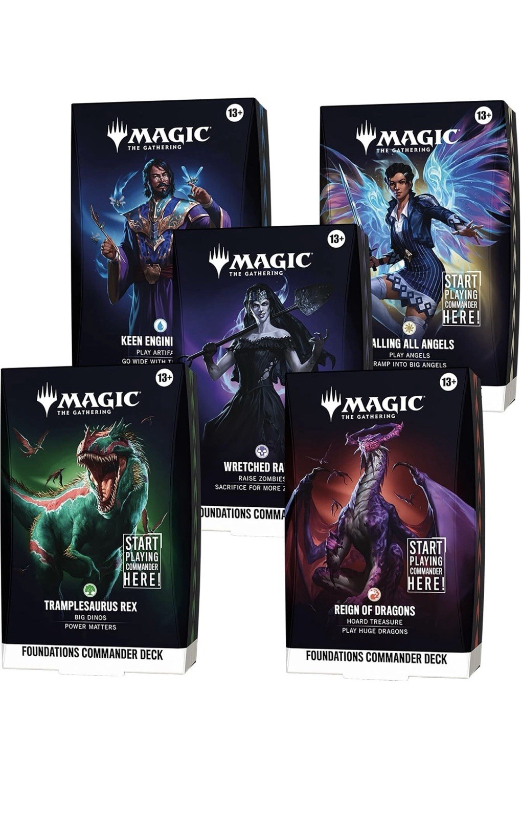 MTG Set of 5 Commander Deck FOUNDATIONS Decks - ENG MTG PRESALE Case Ships 10-2 MTG Set of 5 Commander Deck FOUNDATIONS Decks - ENG MTG PRESALE Case Ships 10-2