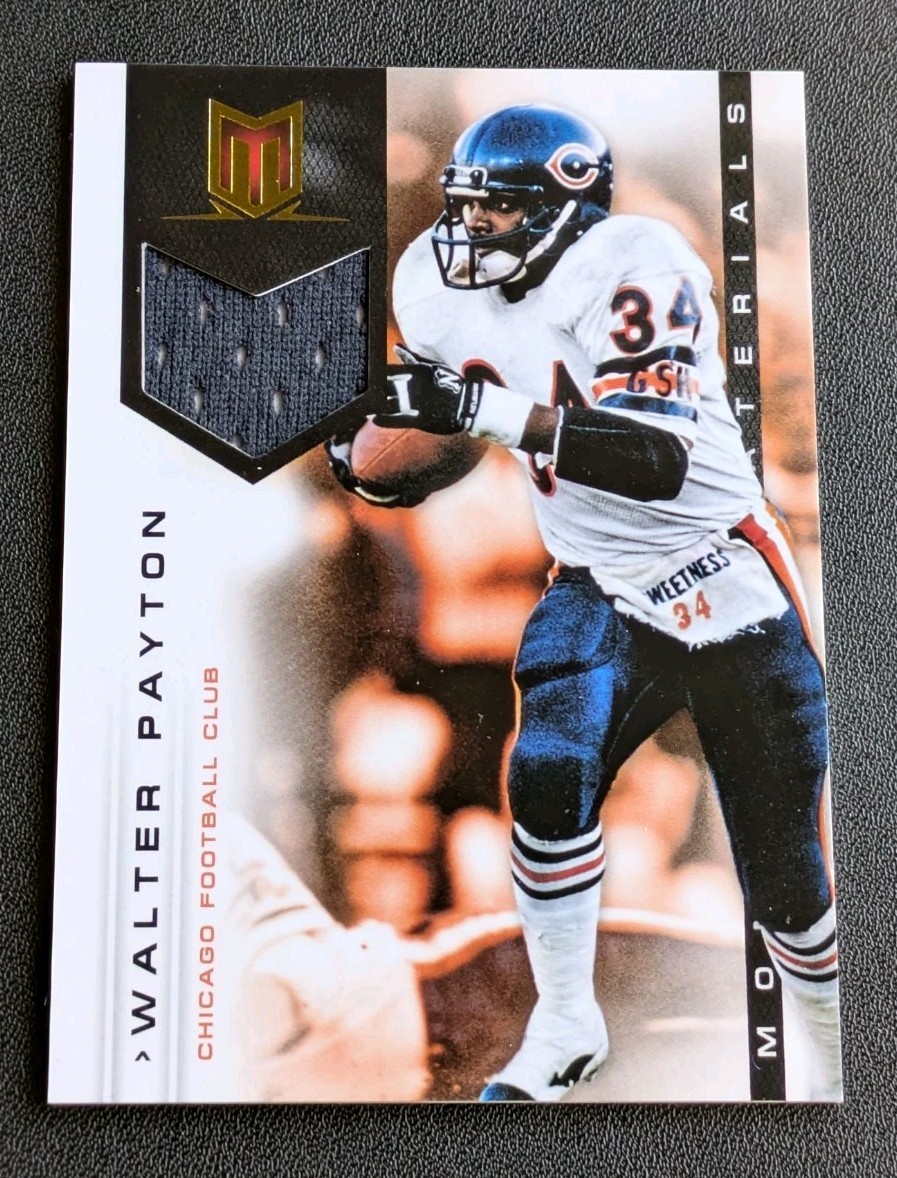 2012 Panini Momentum Walter Payton #12 Game Used Materials /199 Bears HoF 2012 Panini Momentum Walter Payton #12 Game Used Materials /199 Bears HoF