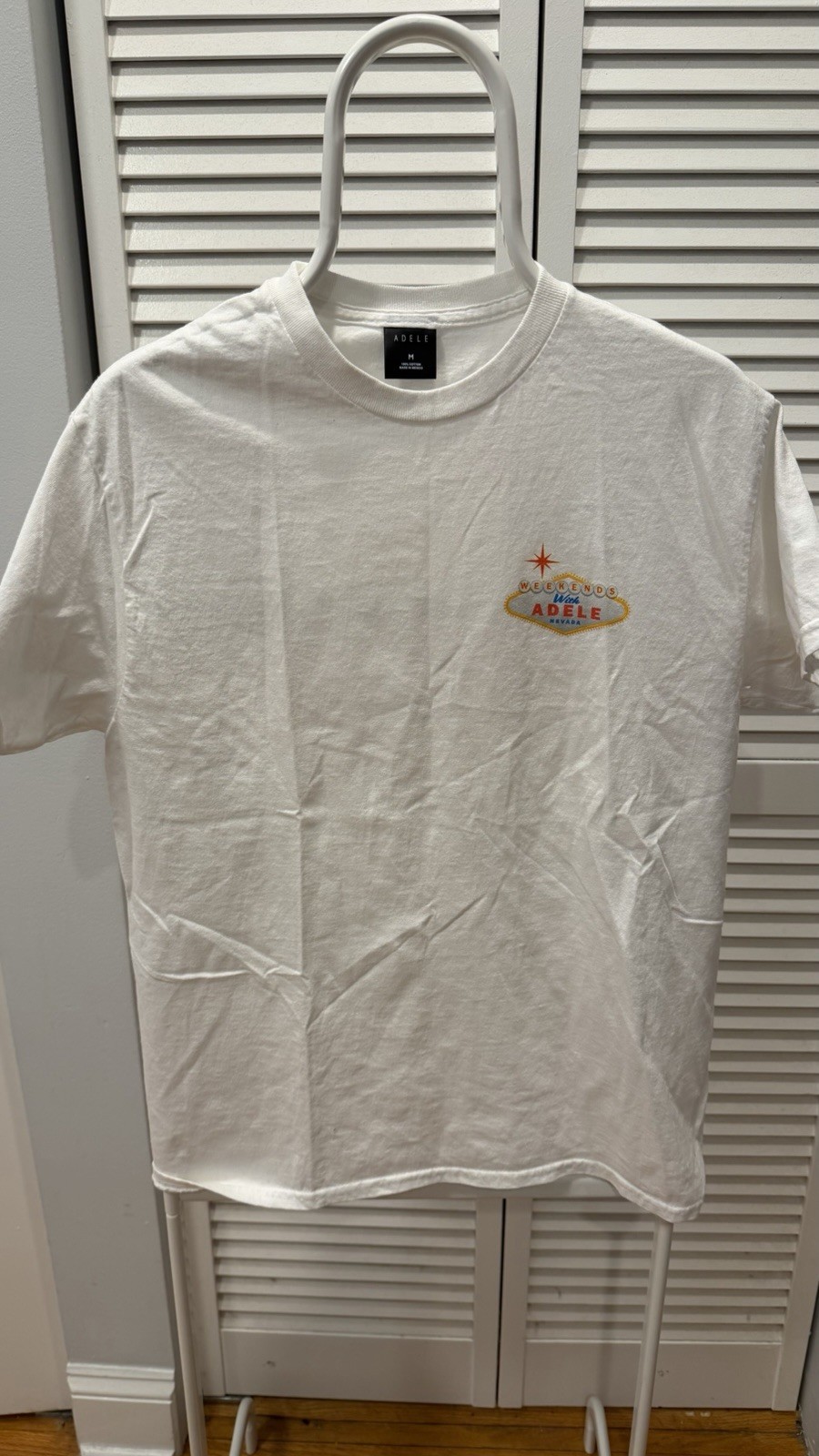 Official Weekends With Adele Las Vegas Residency T-Shirt White M Concert Shirt