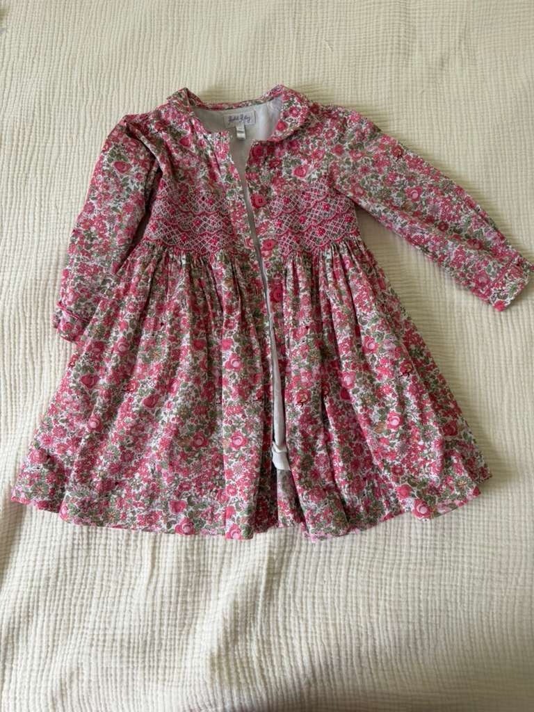 Rachel Riley Petal Blossom Smocked Button Front Dress - 4 years Old Rachel Riley Petal Blossom Smocked Button Front Dress - 4 years Old