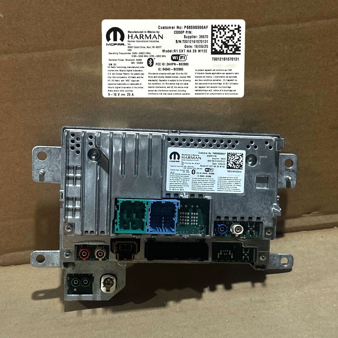 NEW OEM 2025 Ram 1500 Multi Media Radio - Mopar (68598596AF) NEW OEM 2025 Ram 1500 Multi Media Radio - Mopar (68598596AF)