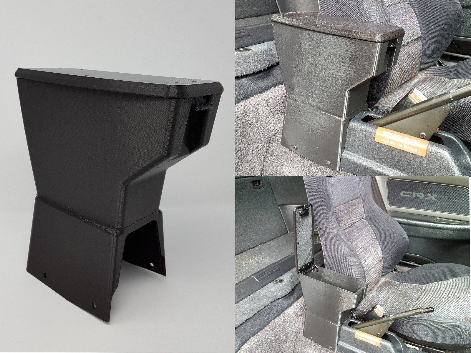1988-1991 Honda CRX Arm Rest Replica by Gregparts LLC trim console armrest 89 90 1988-1991 Honda CRX Arm Rest Replica by Gregparts LLC trim console armrest 89 90