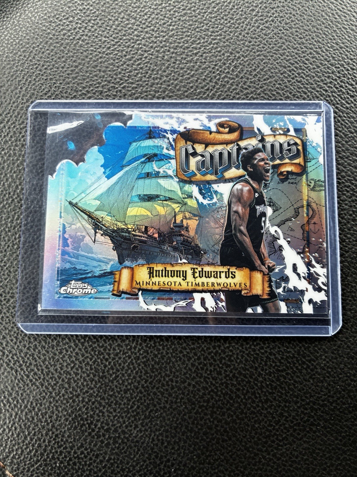 2025-26 Topps Chrome Update Anthony Edwards Captains Case Hit SSP #K1 2025-26 Topps Chrome Update Anthony Edwards Captains Case Hit SSP #K1
