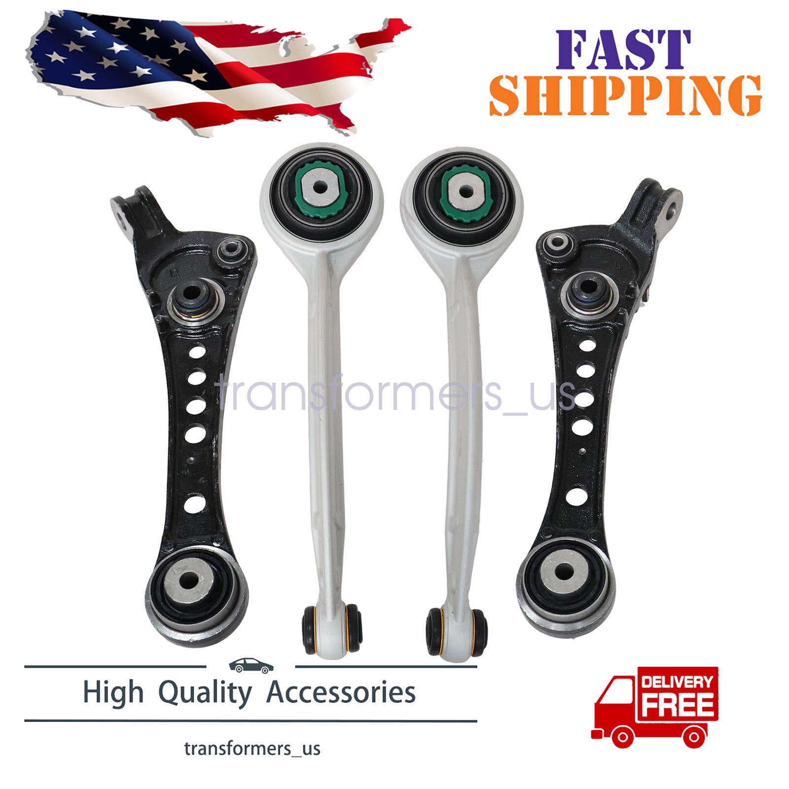Front Lower LH/RH 2WD RWD For Jaguar XJ XJR 2010-19 Suspension Control Arm SET