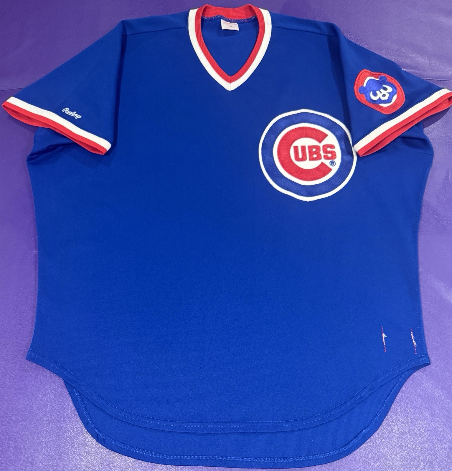 Authentic Greg Maddux #31 Chicago Cubs Pro Cut On Field Rawlings Jersey 52