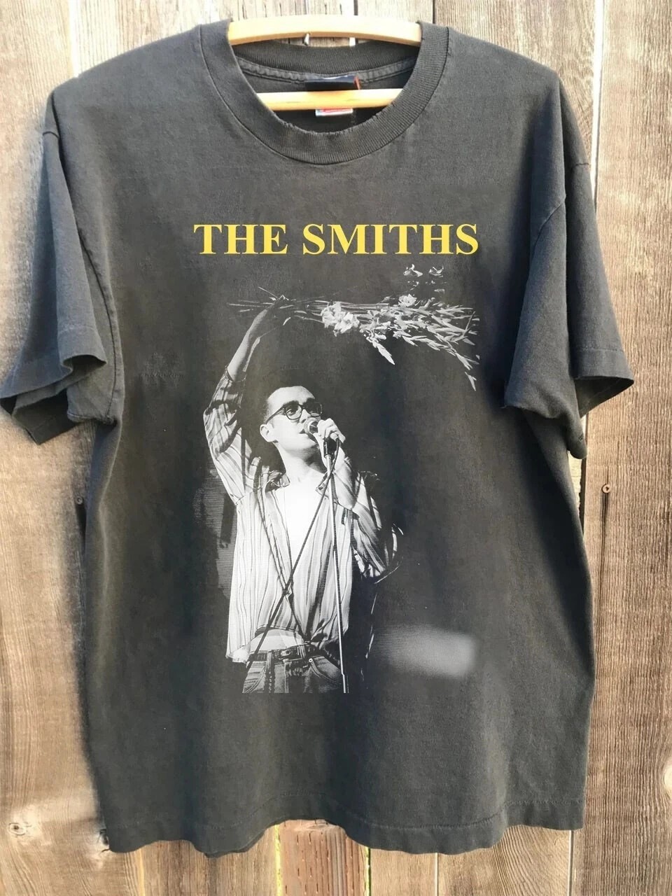 Morrissey THE SMITHS Vintage 90's T-shirt Charcoal Unisex Men Women S-5XL
