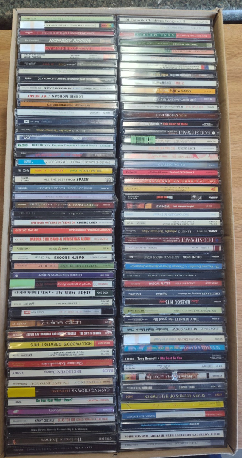 Bulk Lot OF 100 CDs All Genres Bulk Lot OF 100 CDs All Genres