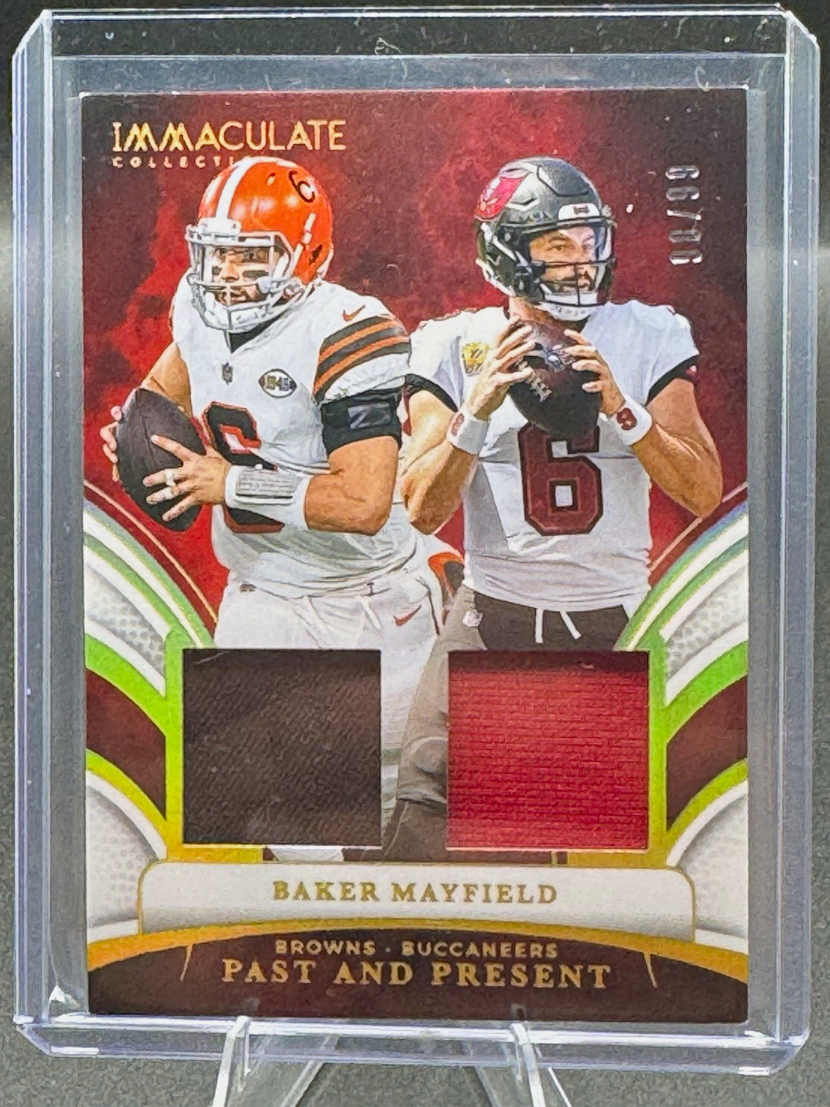 Panini 2025 Immaculate Past and Present Materials Baker Mayfield PPM-BMD /99 Panini 2025 Immaculate Past and Present Materials Baker Mayfield PPM-BMD /99