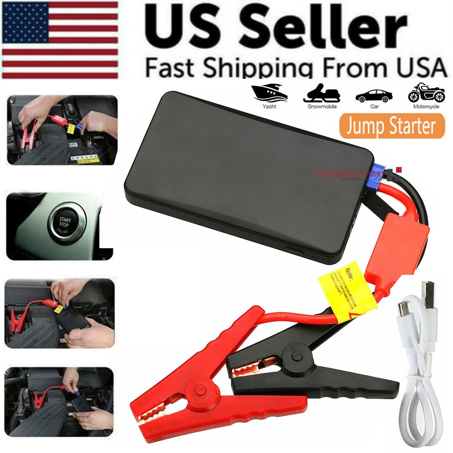 Portable Mini Slim 20000mAh Car Jump Starter Engine Battery Charger Power Bank Portable Mini Slim 20000mAh Car Jump Starter Engine Battery Charger Power Bank