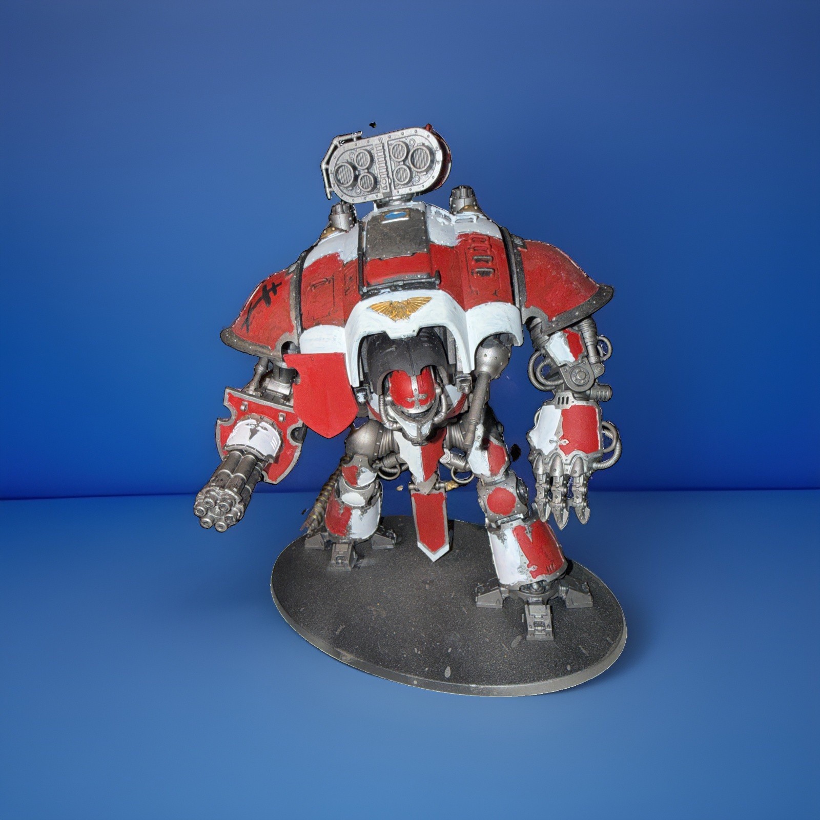 Space Marines Knight Magnetized Questoris - Painted~8” Tall GUC Space Marines Knight Magnetized Questoris - Painted~8” Tall GUC