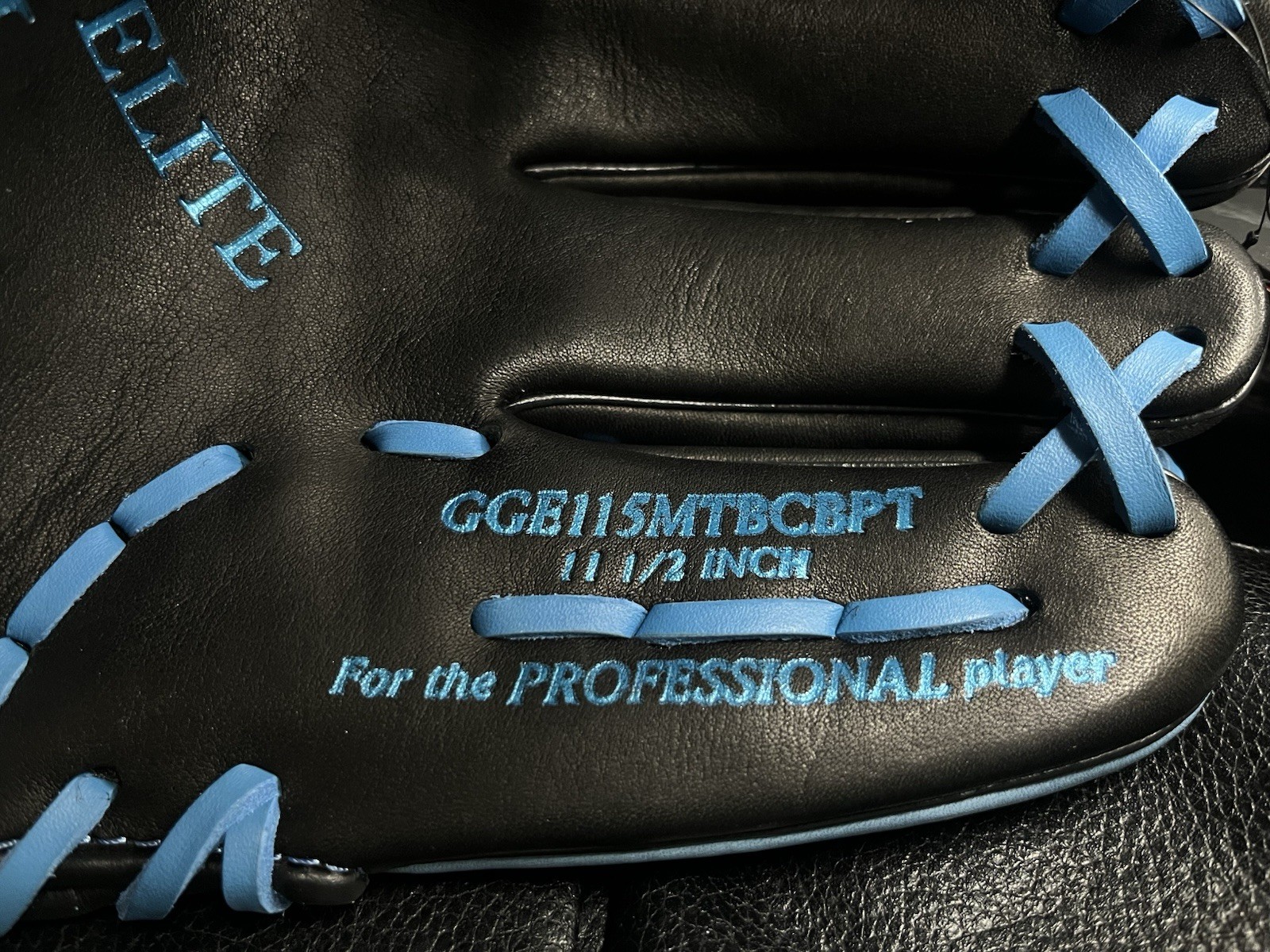 Rawlings Gold Glove Elite 11.5 Inch Glove Black And Blue GGE115MTBCBPT Rawlings Gold Glove Elite 11.5 Inch Glove Black And Blue GGE115MTBCBPT