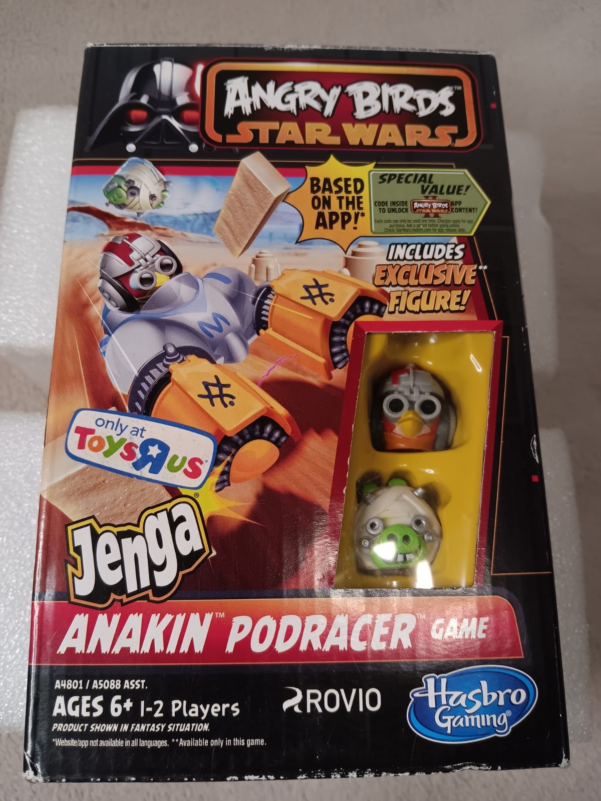 Angry Birds Star Wars Jenga Anakin Podracer 2013 Game Hasbro Telepods Open Box