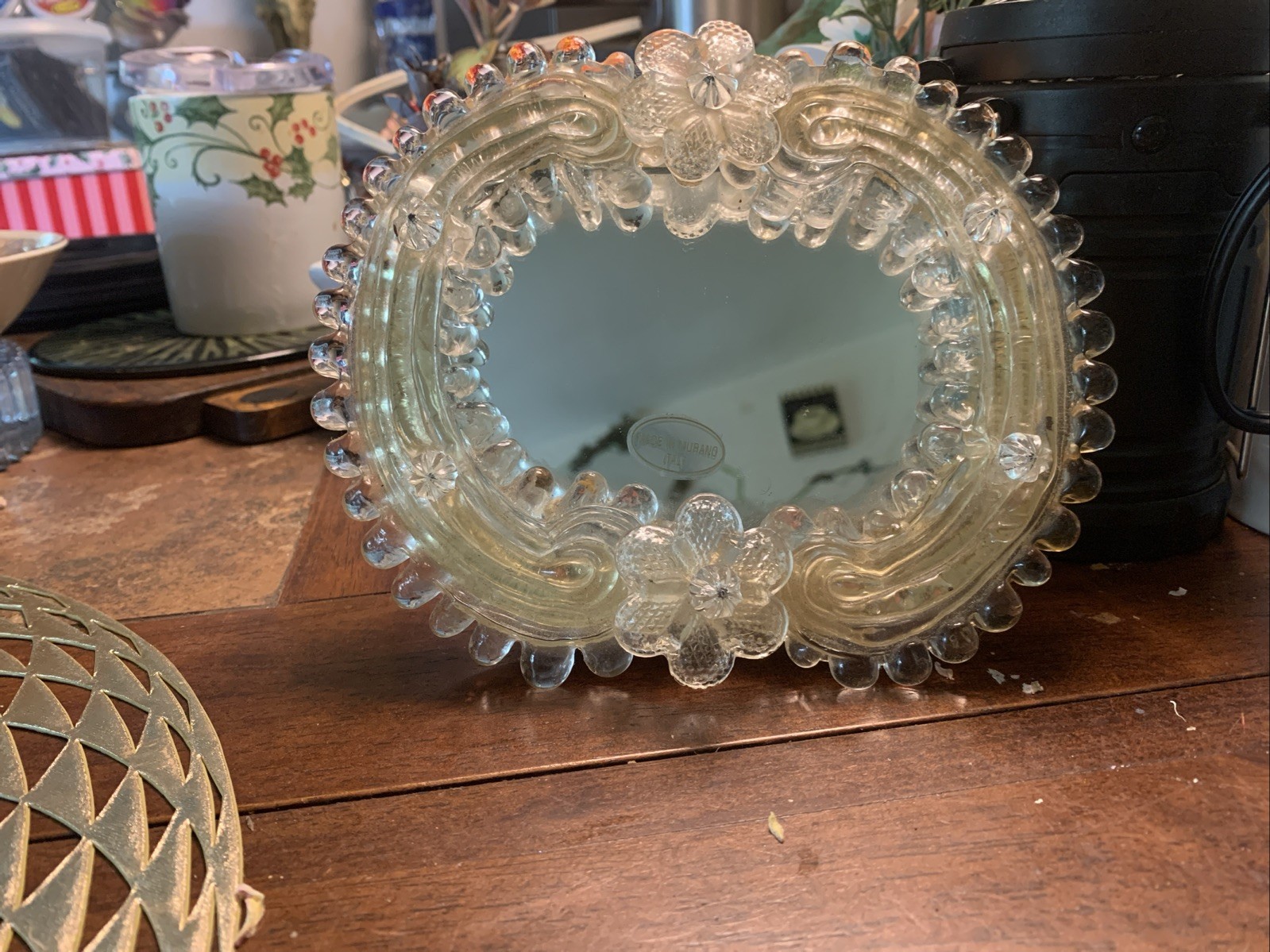 vintage murano glass mirror vintage murano glass mirror