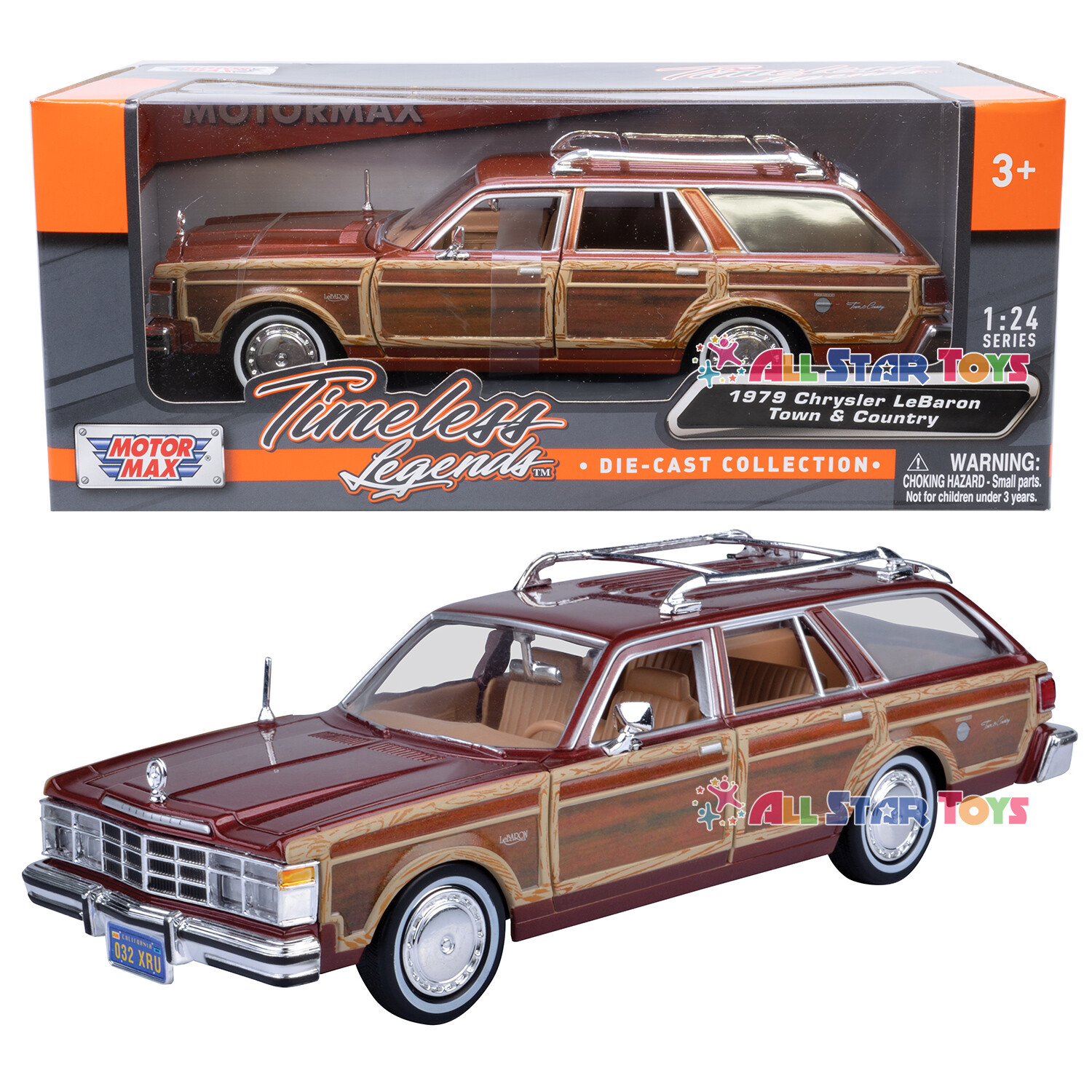 Motormax 73331 1979 Chrysler Lebaron Town & Country Wagon 1/24 Diecast Model Car Motormax 73331 1979 Chrysler Lebaron Town & Country Wagon 1/24 Diecast Model Car