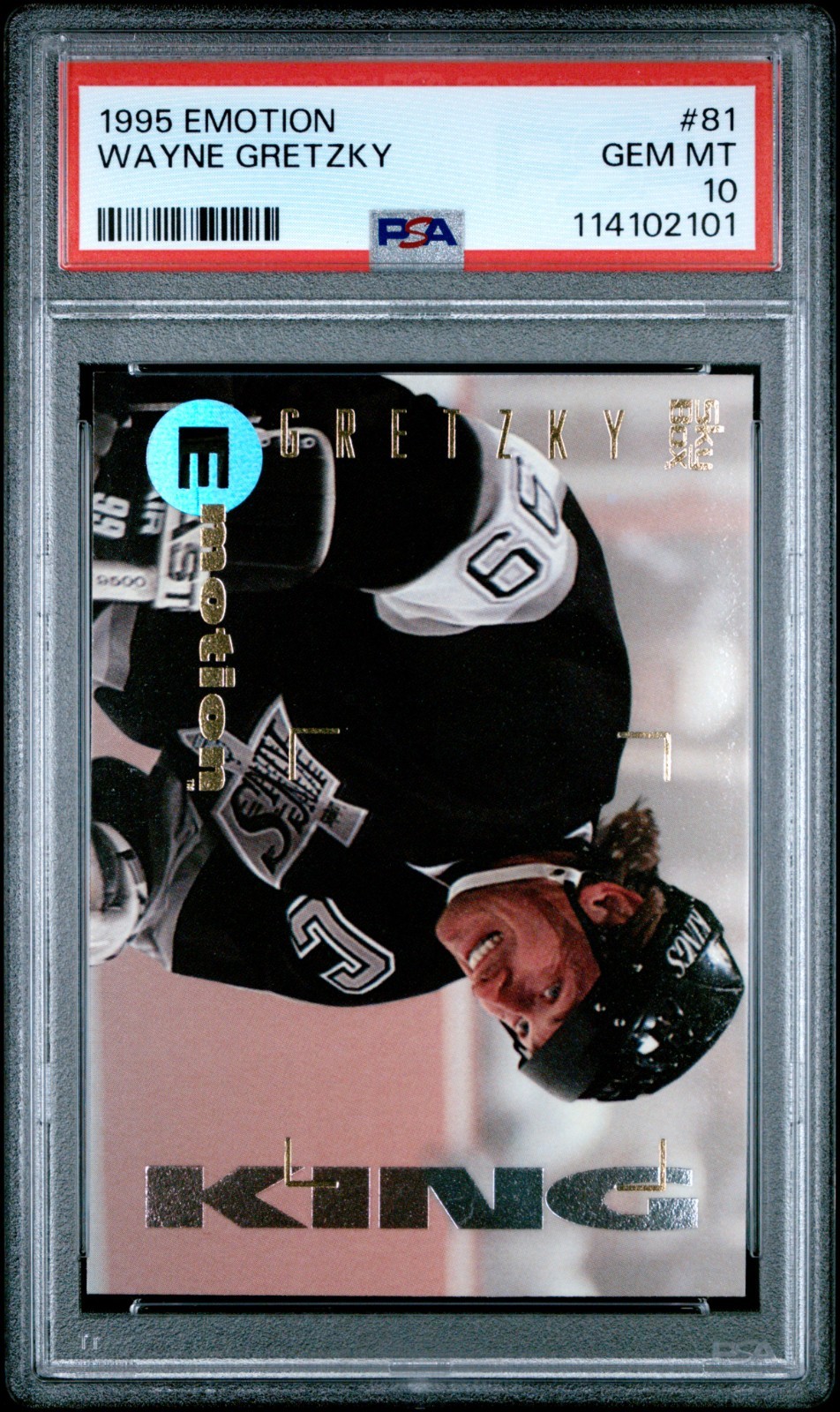 1995 Skybox Emotion Wayne Gretzky #81 PSA 10 Low Pop RARE 1995 Skybox Emotion Wayne Gretzky #81 PSA 10 Low Pop RARE