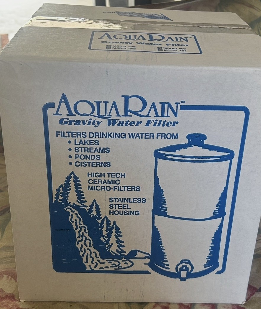 Aqua Rain Gravity Water Filter System Stainless Steel Model 400 Aqua Rain Gravity Water Filter System Stainless Steel Model 400