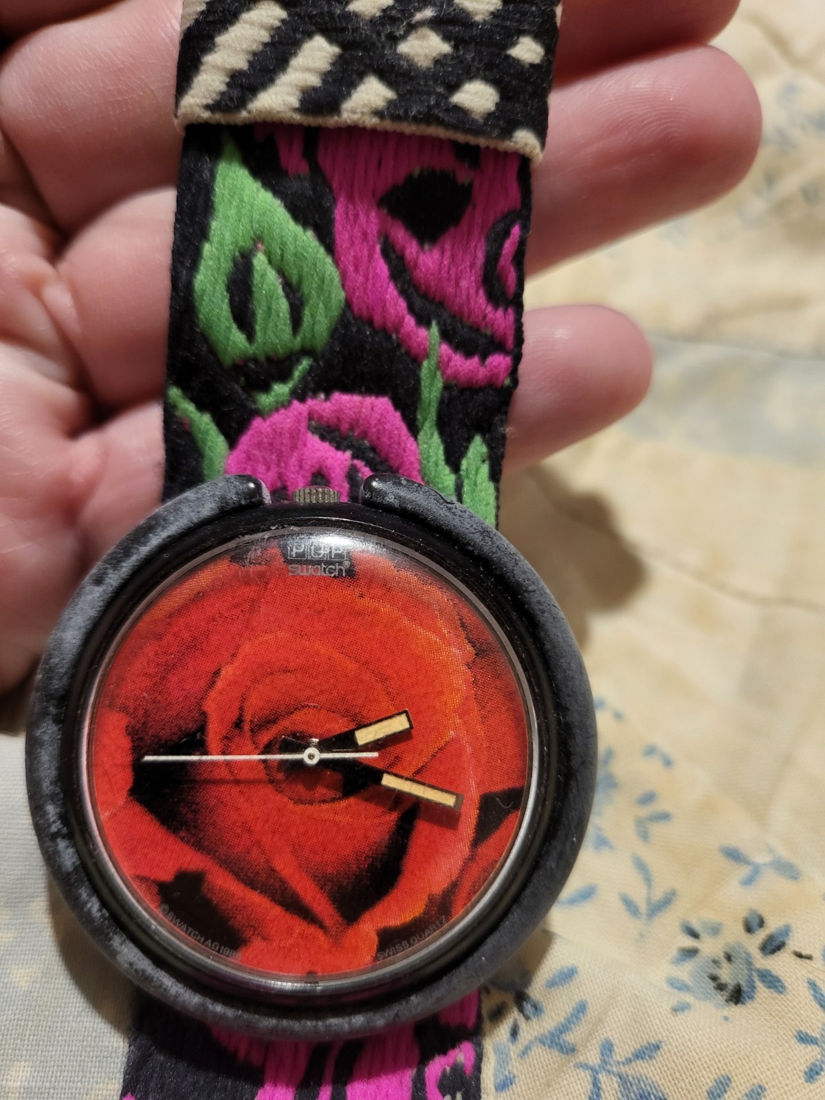 Vintage POP Swatch Roses Are Forever Watch Swiss Made Vintage POP Swatch Roses Are Forever Watch Swiss Made