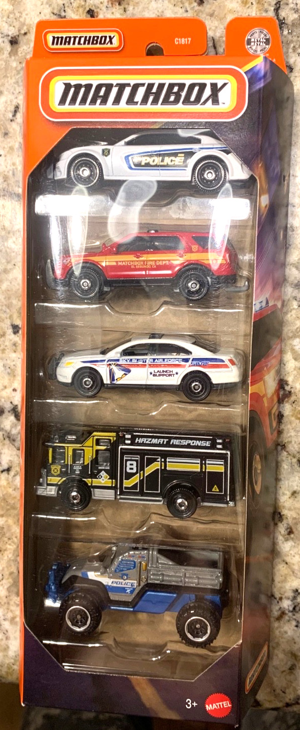Matchbox 2026 Newest MBX Rescue Vl 5-Pack VHTF Matchbox 2026 Newest MBX Rescue Vl 5-Pack VHTF