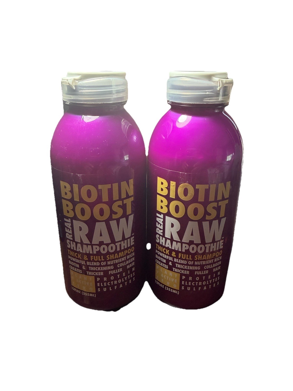 Biotin Boost Real Raw Smoothie Thick & Full Shampoo 12 oz 2 Pack Biotin Boost Real Raw Smoothie Thick & Full Shampoo 12 oz 2 Pack