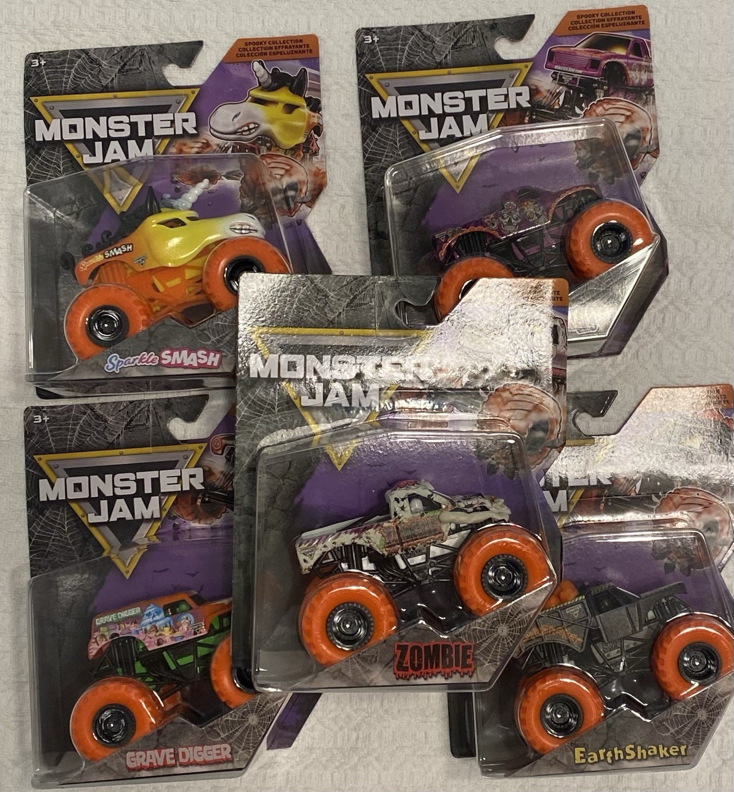 Monster Jam Spooky Halloween Set Of 5 Monster Jam Spooky Halloween Set Of 5