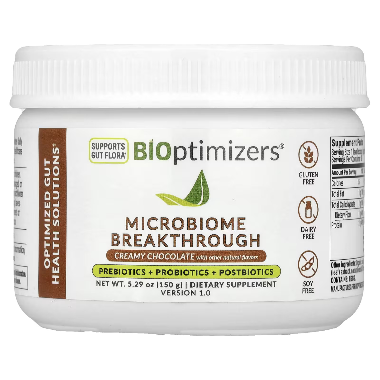 2 X BiOptimizers, Microbiome Breakthrough, Prebiotics + Probiotics + Postbiotics