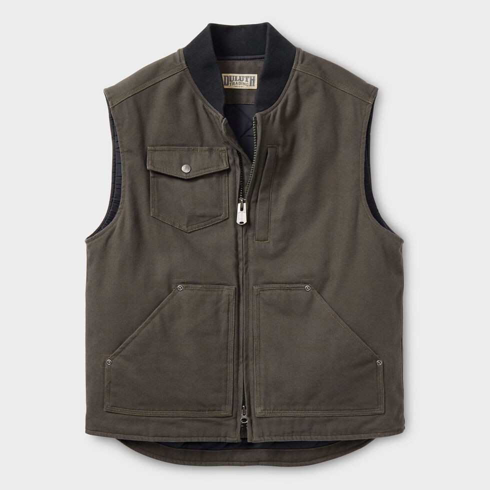 Duluth Men's Superior Fire Hose Insulated Vest, Iron Ore NEW WT Duluth Men's Superior Fire Hose Insulated Vest, Iron Ore NEW WT