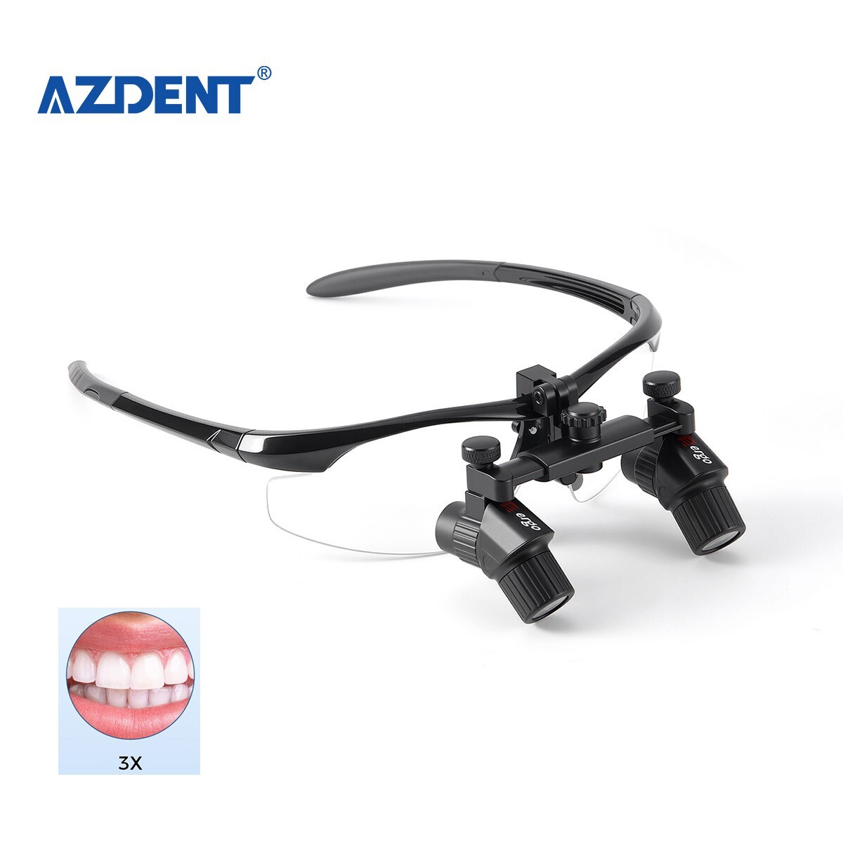 3.0x-6x Dental Surgical Medical Loupes Magnifier Binocular Ergo/LED 5W Headlight
