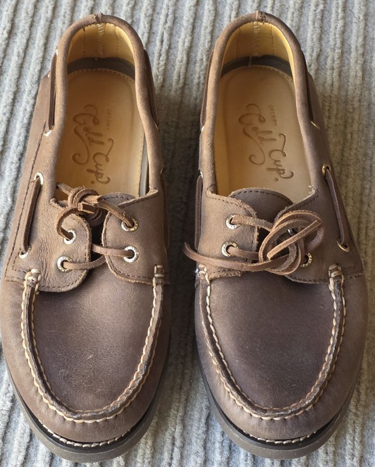 NEW Sperry Gold Cup A/O 2-Eye Brown Leather Boat Shoes (Men sz 9) NEW Sperry Gold Cup A/O 2-Eye Brown Leather Boat Shoes (Men sz 9)