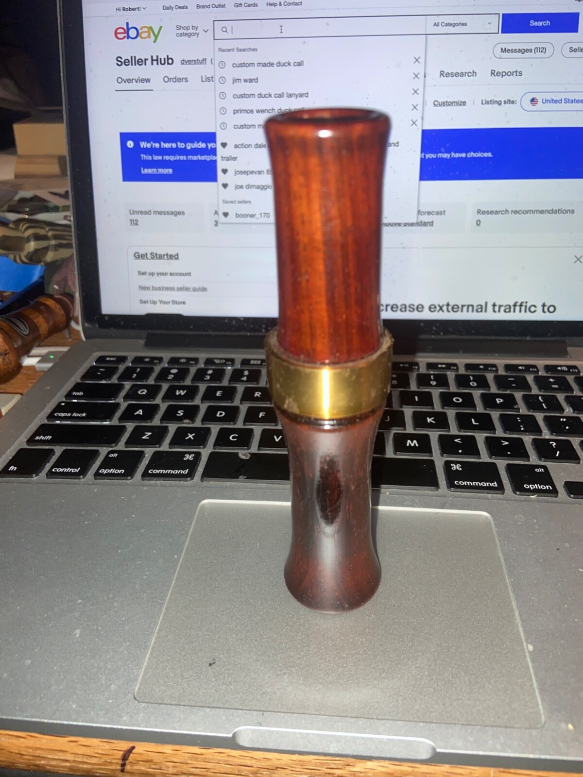 Beautiful Vintage Custom Made Goose Call Beautiful Vintage Custom Made Goose Call