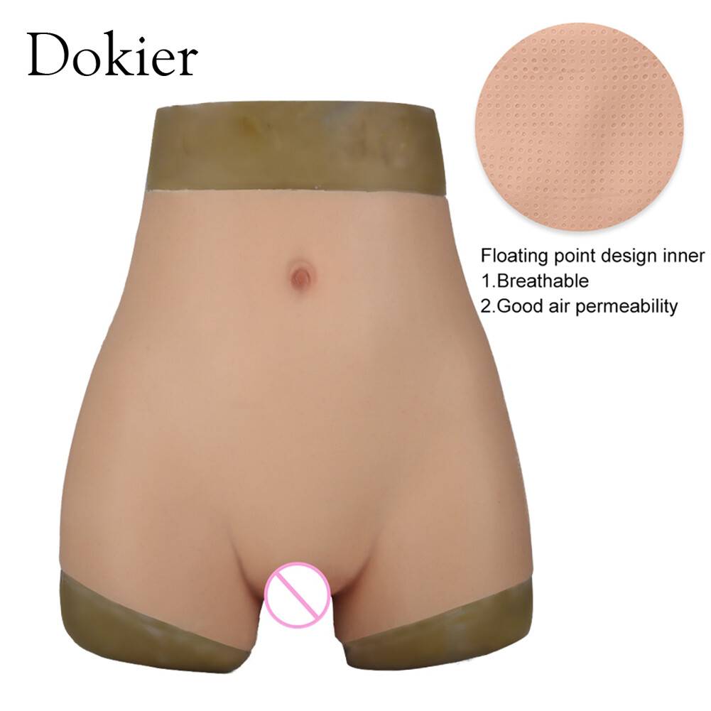 Dokier Plus Size Silicone Crossdresser Hip Enhancer Pants Panty Shaping Panties