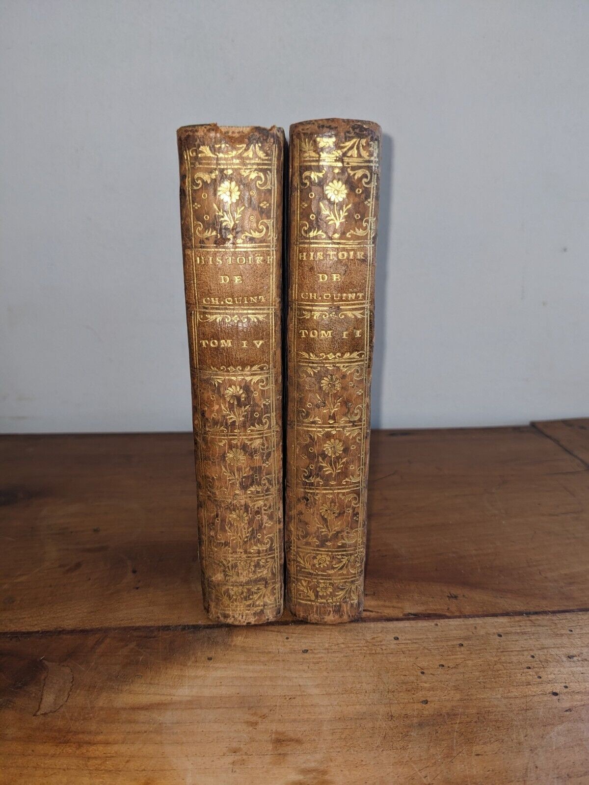 antique book-Robertson-The History of the Emperor's Reign...-1771