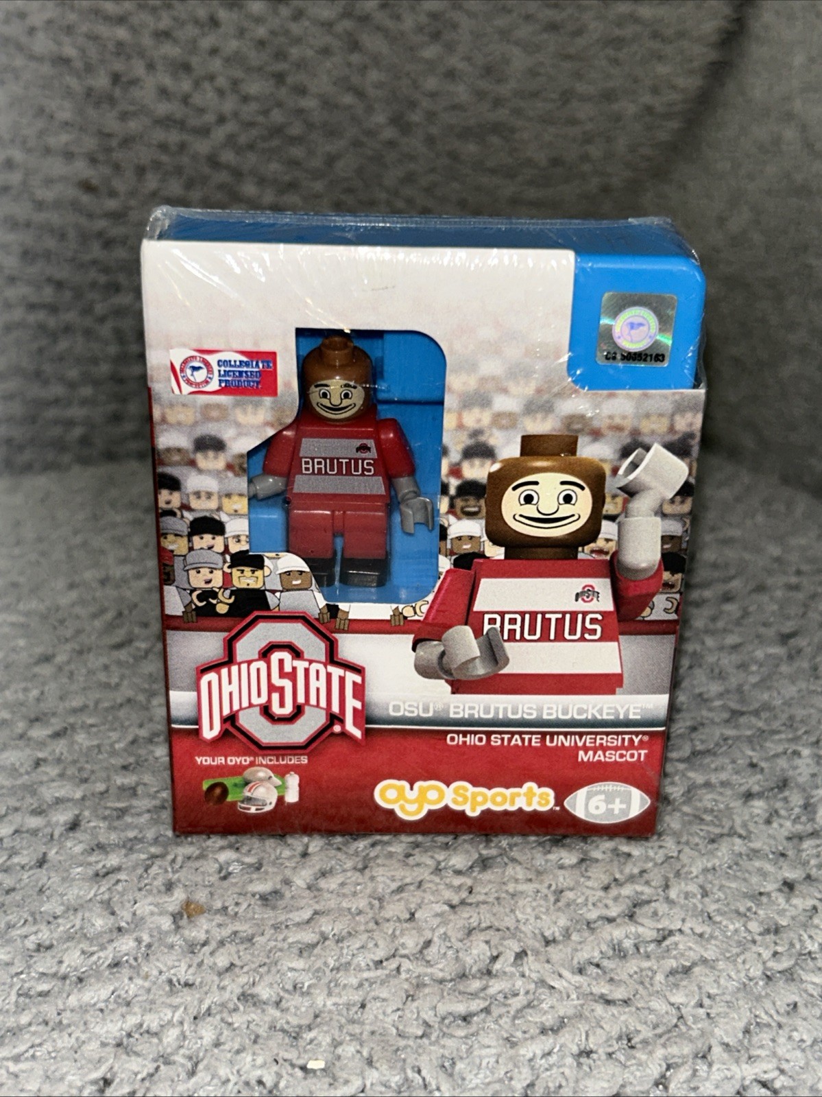 BRUTUS The Ohio State University Buckeye Mini Lego Compatible Mascot BRUTUS The Ohio State University Buckeye Mini Lego Compatible Mascot