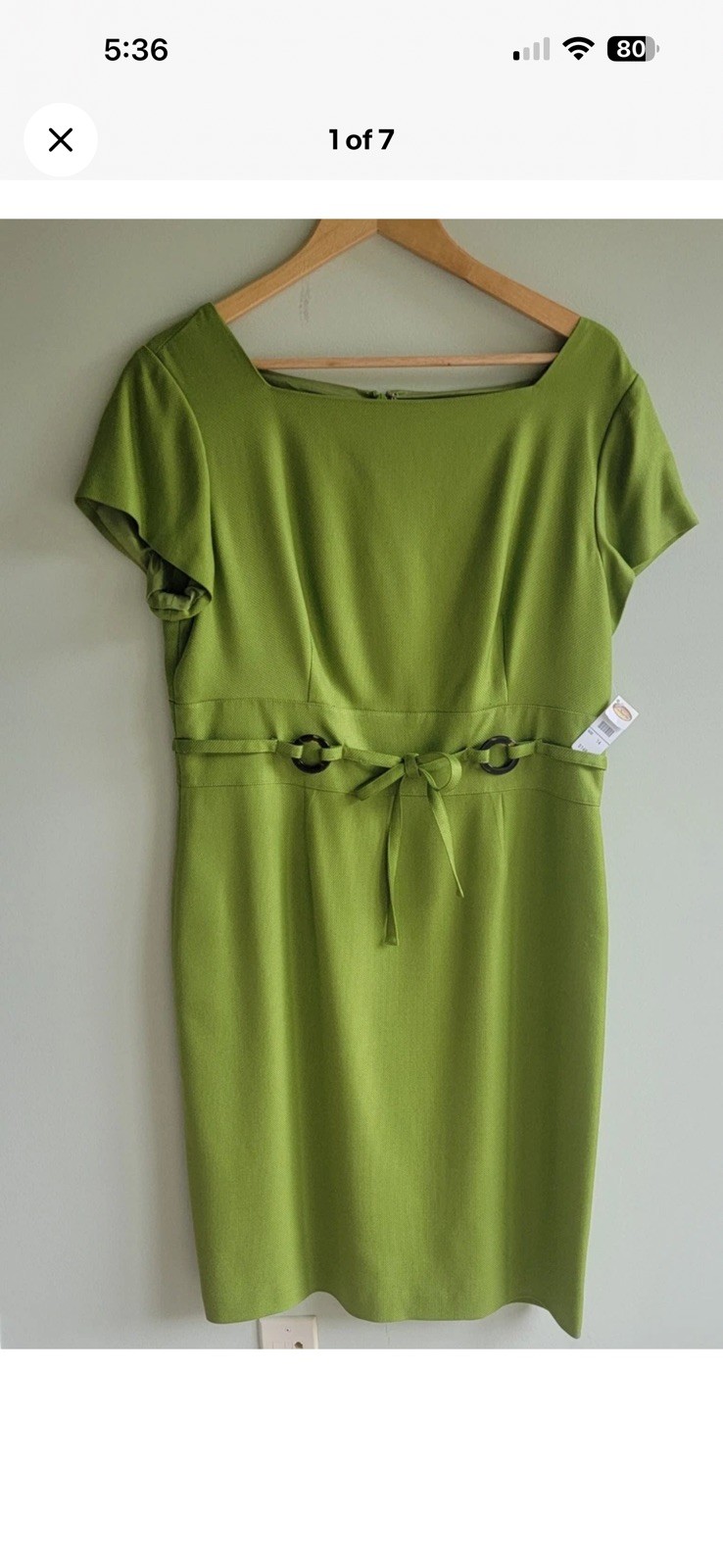 New Talbots Green Silk & Wool Dress Size 14- Excellent - NWT New Talbots Green Silk & Wool Dress Size 14- Excellent - NWT