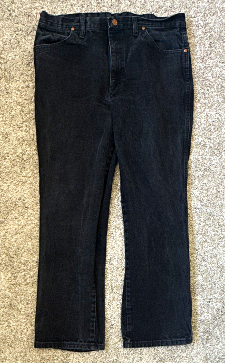 Wrangler Men’s Black Denim Jean Size 36 Wrangler Men’s Black Denim Jean Size 36