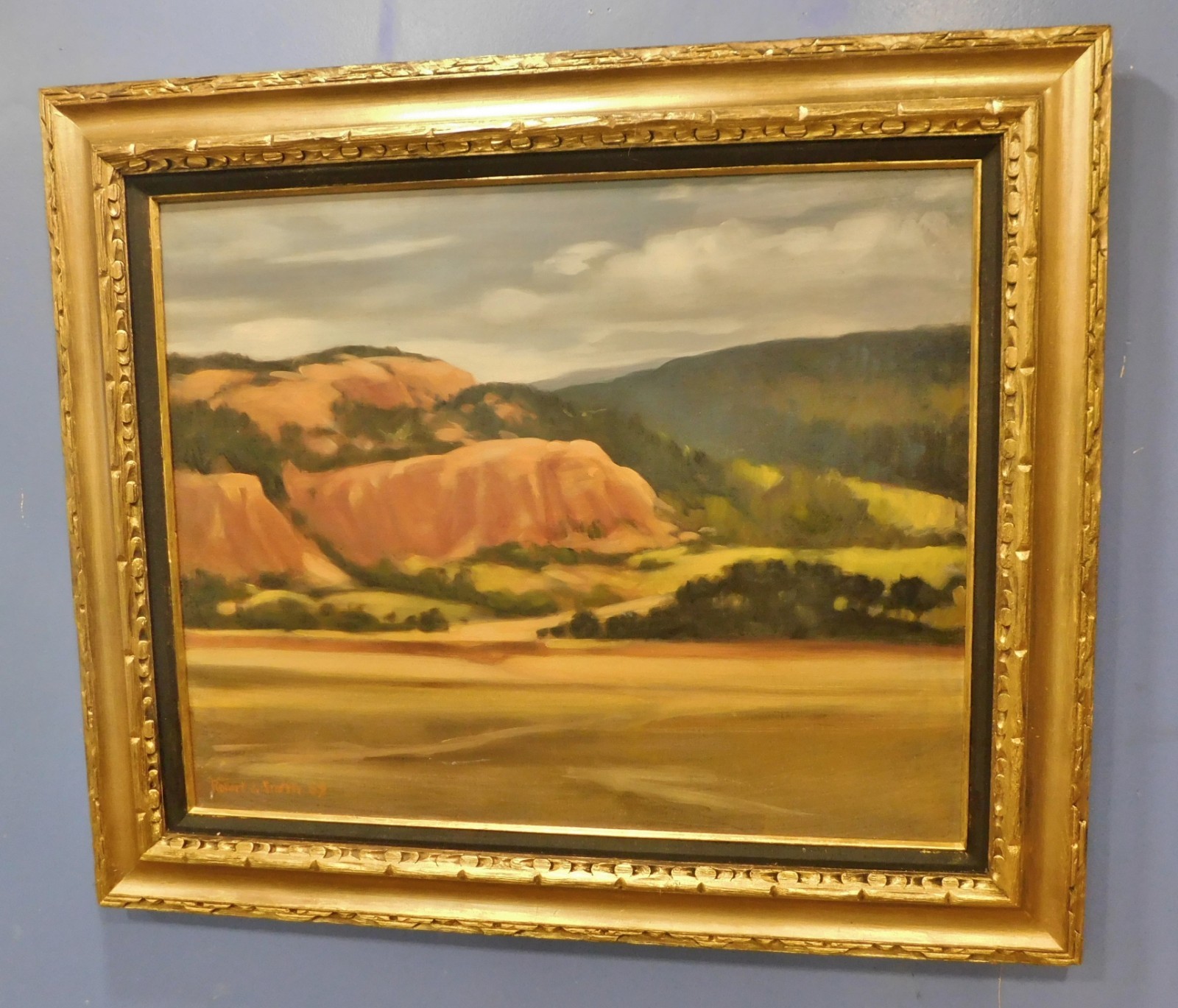 VTG 1969 PLEIN AIR IMPRESSIONIST  Oil Painting Robert J Smith B.1901  24\