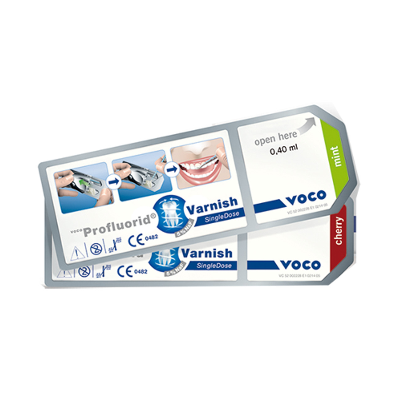 Voco Profluorid Varnish Single Doses Mix (Cherry,Melon,Caramel,Mint) 