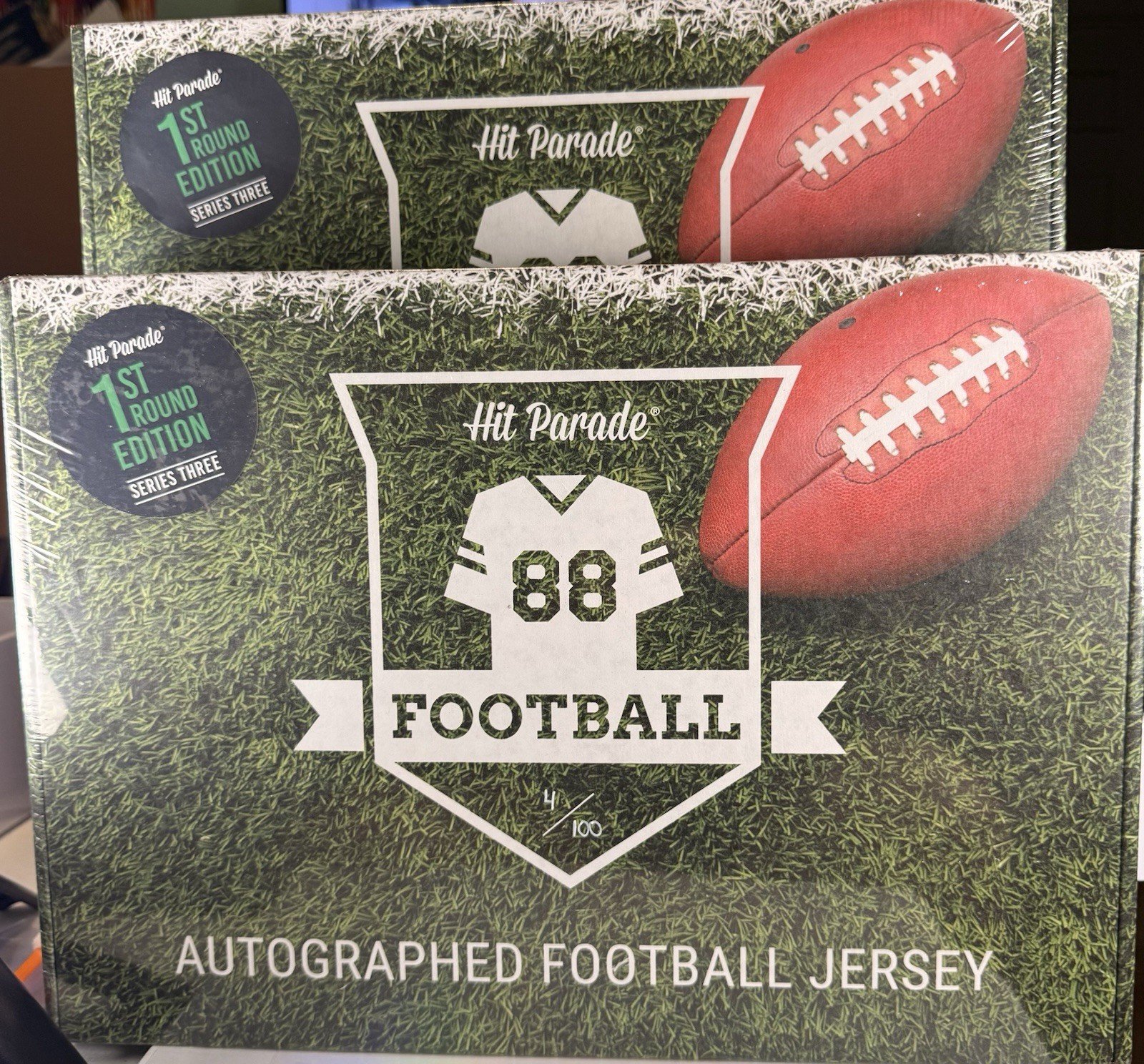 2025 Hit Parade Autographed Football Jersey 1st Round Series 3 Sealed Lot of 2 2025 Hit Parade Autographed Football Jersey 1st Round Series 3 Sealed Lot of 2